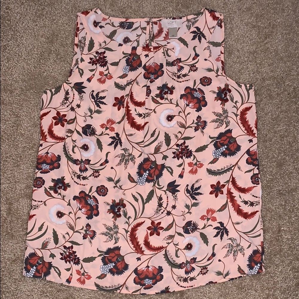 Peacock Patterned Ann Taylor LOFT Top